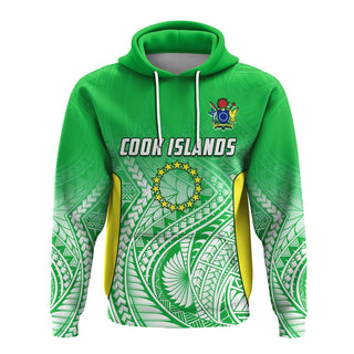 Cook Islands Hoodie Pattern Be Unique LT13 - Unisex / S / Green