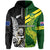 Custom Australia Kangaroos and All Black Rugby Hoodie Aboriginal Mix NZ Maori Fern LT14