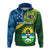 Custom Solomon Islands Provinces Hoodie Coat Of Arms With Flag Unique Version CTM14 - Polynesian Pride