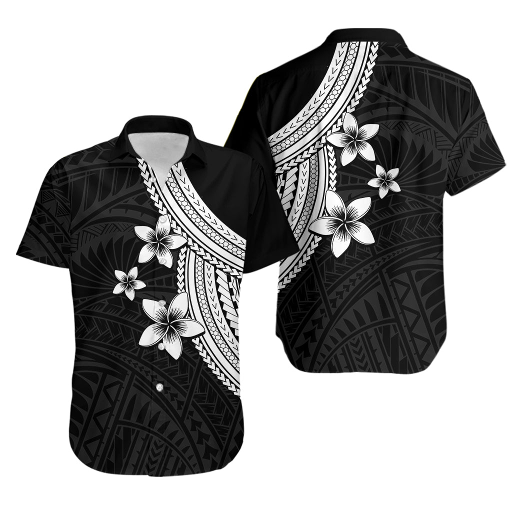 Polynesian Couples Matching Outfits Combo Long Sleeve Dress With Plumeria Flower White LT6 - Polynesian Pride