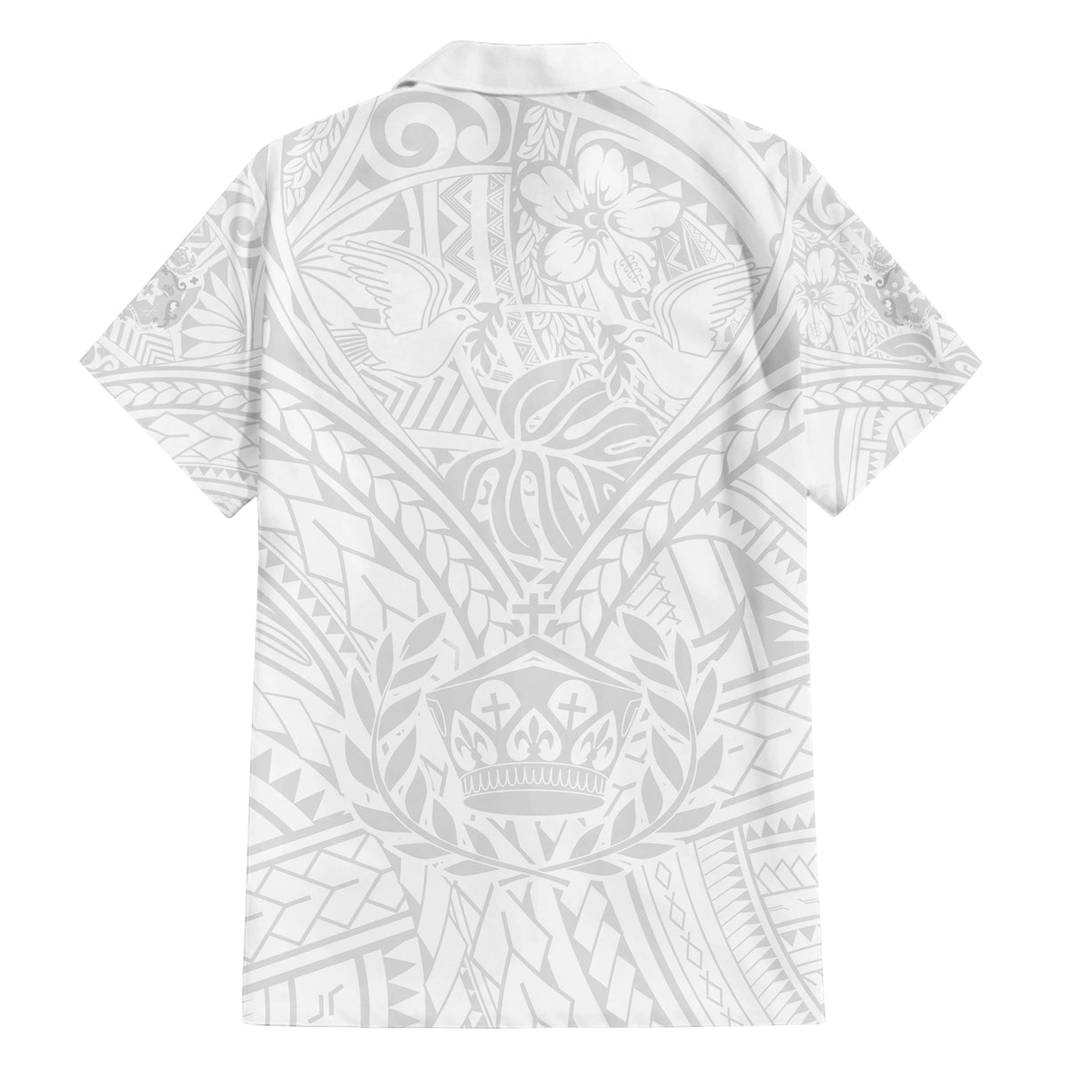 Tonga White Sunday Hawaiian Shirt Polynesia Flower LT9 - Polynesian Pride