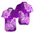 Polynesian Matching Outfit For Couples Floral Tribal Purple Style Bodycon Dress And Hawaii Shirt LT9 - Polynesian Pride