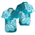 Polynesian Matching Couples Outfit Floral Tribal Combo Long Sleeve Dress And Hawaiian Shirt Teal LT9 - Polynesian Pride