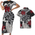 Polynesian Pride Matching Outfit For Couples Polynesian Tribal Leaf Flowers Bodycon Dress And Hawaii Shirt - Polynesian Pride