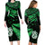 Couples Matching Hawaiian Outfits Matariki New Zealand Couples Bodycon Dress Hawaiian Shirt Manaia with Paua Shell - Green LT9 - Polynesian Pride