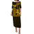 Matching Outfit For Couples Hawaii Nanakuli High And Intermediate School Puletasi Dress and Hawaiian Shirt Polynesian Kakau Pattern LT14 - Polynesian Pride