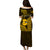 Matching Outfit For Couples Hawaii Nanakuli High And Intermediate School Puletasi Dress and Hawaiian Shirt Polynesian Kakau Pattern LT14 - Polynesian Pride