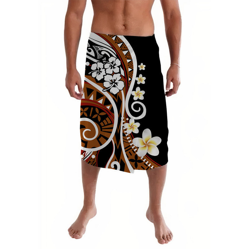 Plumeria Polynesian Lavalava Trending Brown LT6 brown - Polynesian Pride