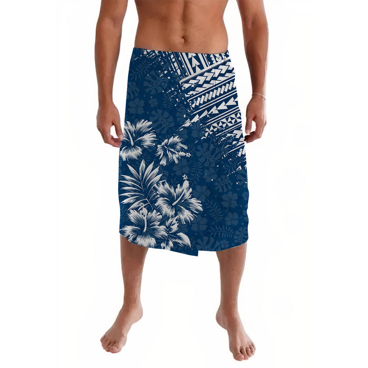 Hawaii Summer Lavalava Mix Polynesian Dark Blue LT6 Blue - Polynesian Pride