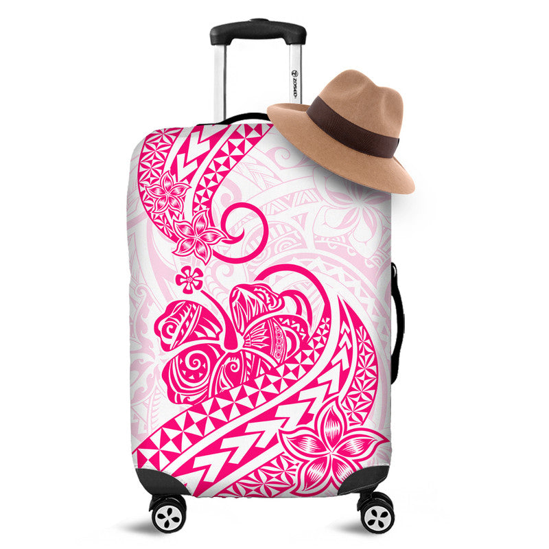 Polynesian Tribal Tattoo Retro Luggage Cover Pink Screen Color LT9 Pink - Polynesian Pride