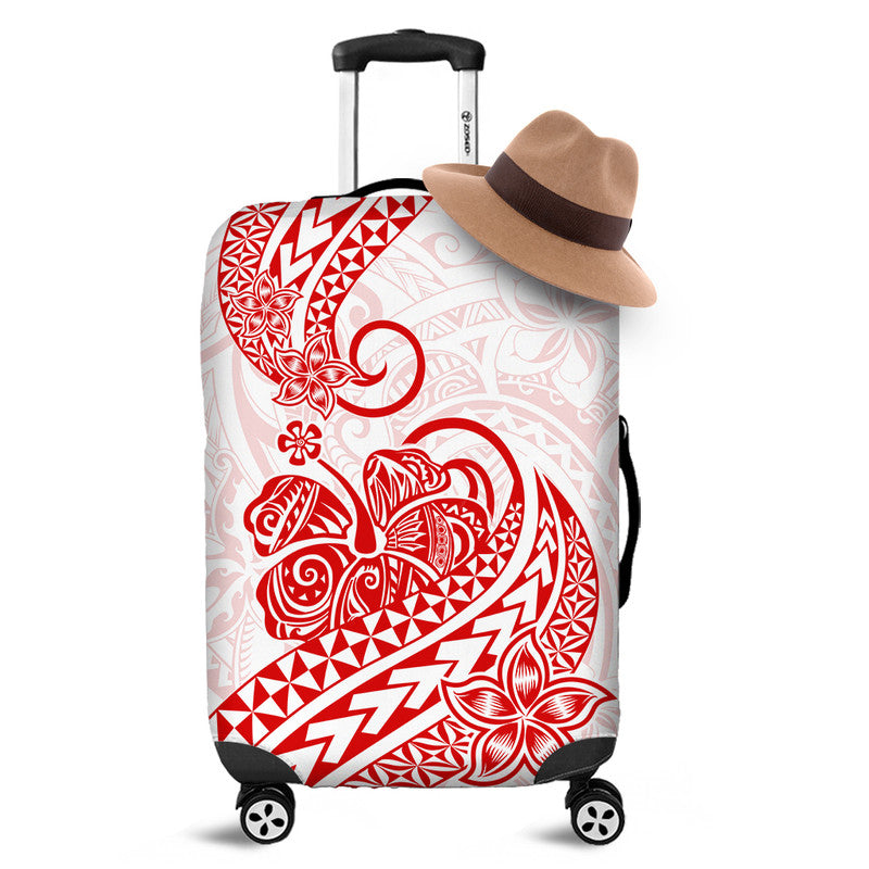 Polynesian Tribal Tattoo Retro Luggage Cover Red Screen Color LT9 Red - Polynesian Pride
