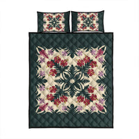 Hawaii Quilt – Quilt Bed Set – Ginger Hibiscus Plumeria Quilting Premium Quilt LT05