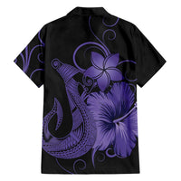 Hawaii Fish Hook Hawaiian Shirt With Hibiscus Polynesian Style LT05 - Polynesian Pride