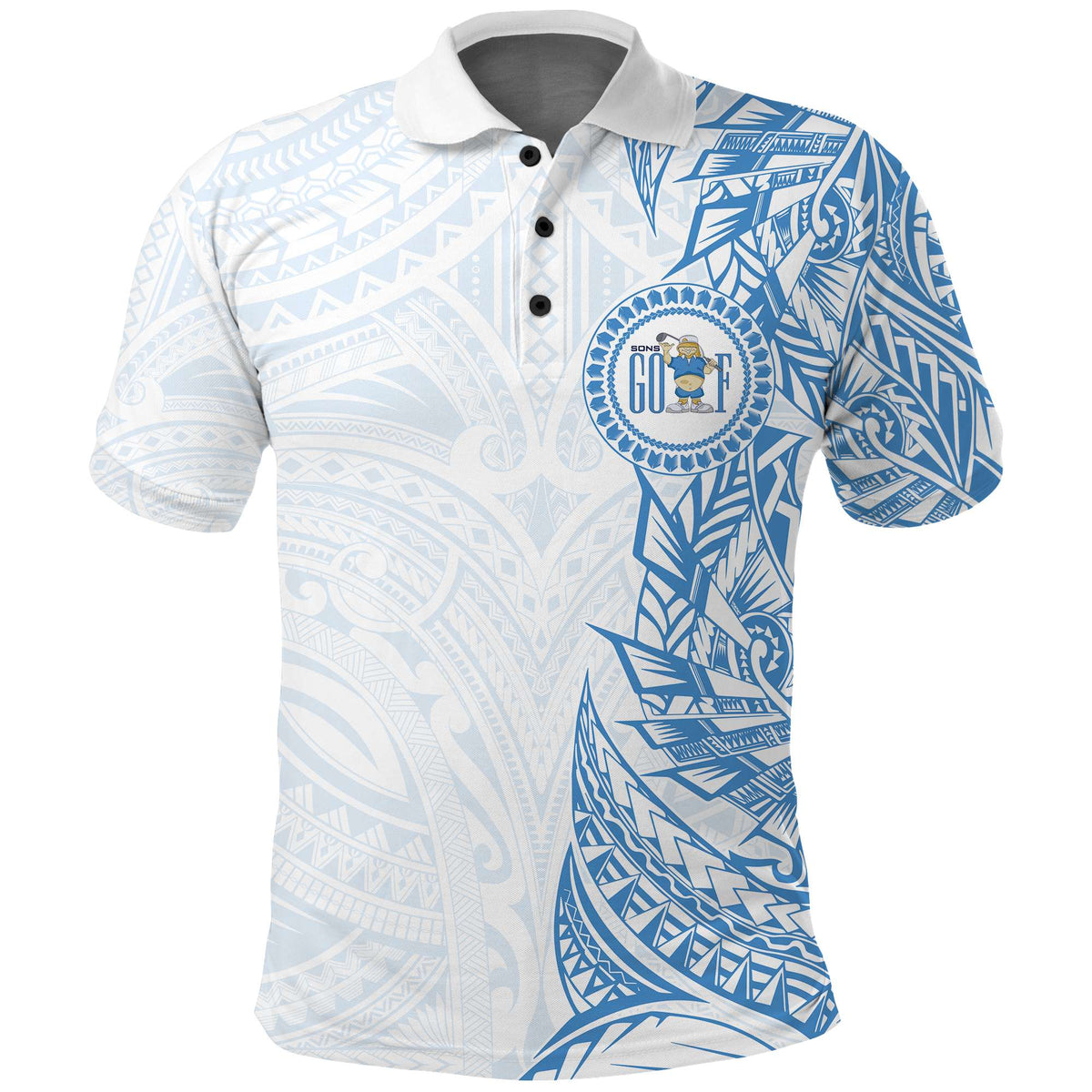 CUSTOMER REQUEST - Sons Golf - 07/01/2025 - Polo Shirt - LT05 Blue - Polynesian Pride