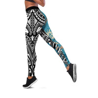 Polynesia Dragon Tattoo Leggings - Tribal Fire Pattern LT05 - Polynesian Pride