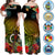 Custom Polynesian Off Shoulder Maxi Dress Coat Of Arms Tropical Flowers CTM14 Women - Polynesian Pride