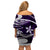 Polynesian Tribal Off Shoulder Short Dress Purple LT6 - Polynesian Pride