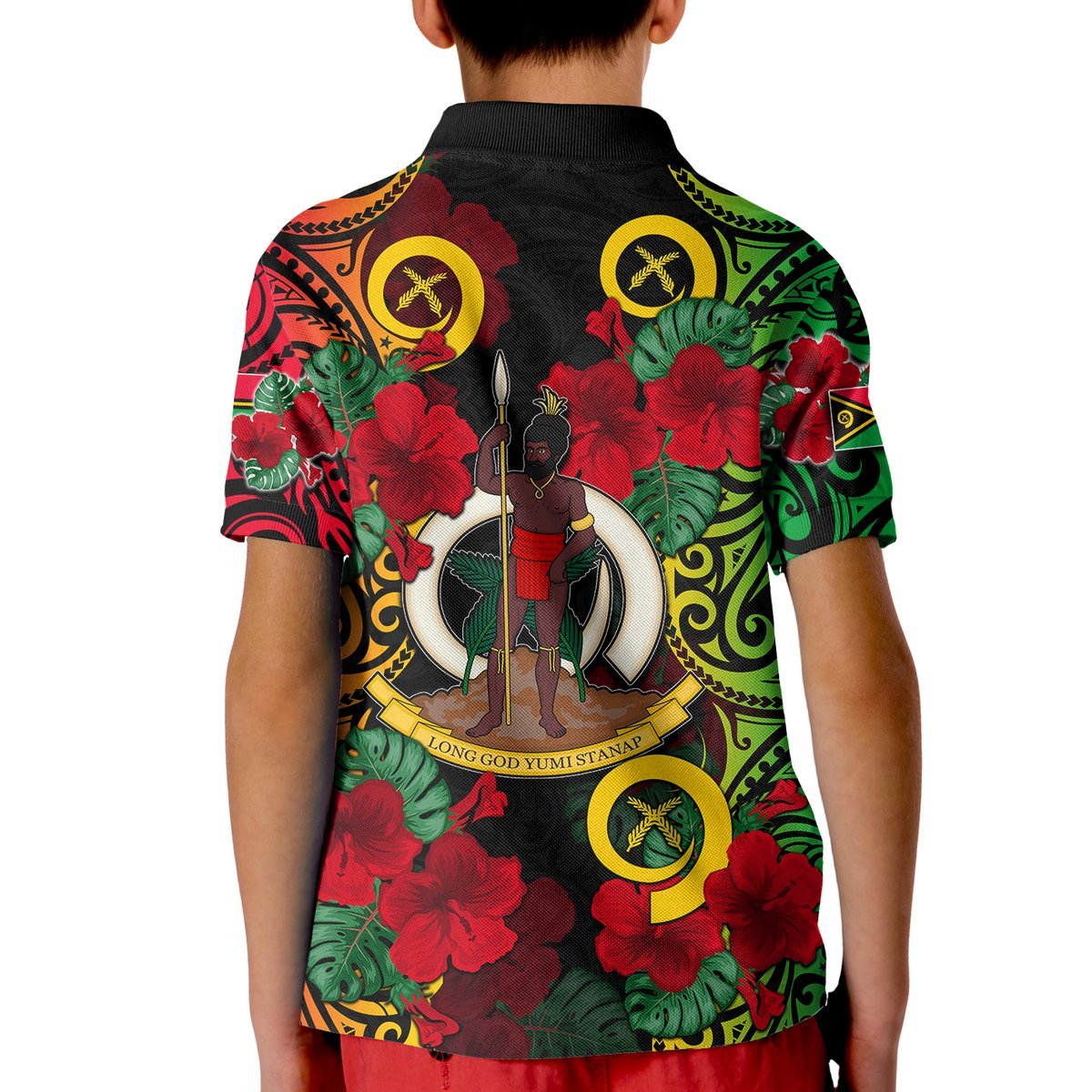 Vanuatu Yumi 42 Polo Shirt KID LT6 - Polynesian Pride