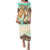 Hawaii Couples Matching Puletasi Dress And Hawaiian Shirt Polynesian Shark And Sea Turtle Dreamy Turquoise LT14 No Shirt Turquoise - Polynesian Pride