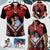 Custom Photo Tonga Polo Shirt Polynesian Pattern Mixed Ngatu Kupesi CTM09 Reggae - Polynesian Pride