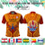 Custom French Polynesian Polo Shirt Five Groups Of Islands Flag Plumeria Polynesian Tribal CTM14 - Polynesian Pride