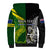 (Custom Personalised) Australia Kangaroos And All Black Rugby Sherpa Hoodie Aboriginal Mix NZ Maori Fern LT14