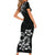 Hawaii Summer Couples Matching Outfits Combo Bodycon Dress And Hawaii Shirt Mix Polynesian Black LT6 - Polynesian Pride