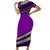 Polynesian Couples Matching Outfits Combo Bodycon Dress And Hawaii Shirt Simple Purple No.2 LT6 - Polynesian Pride