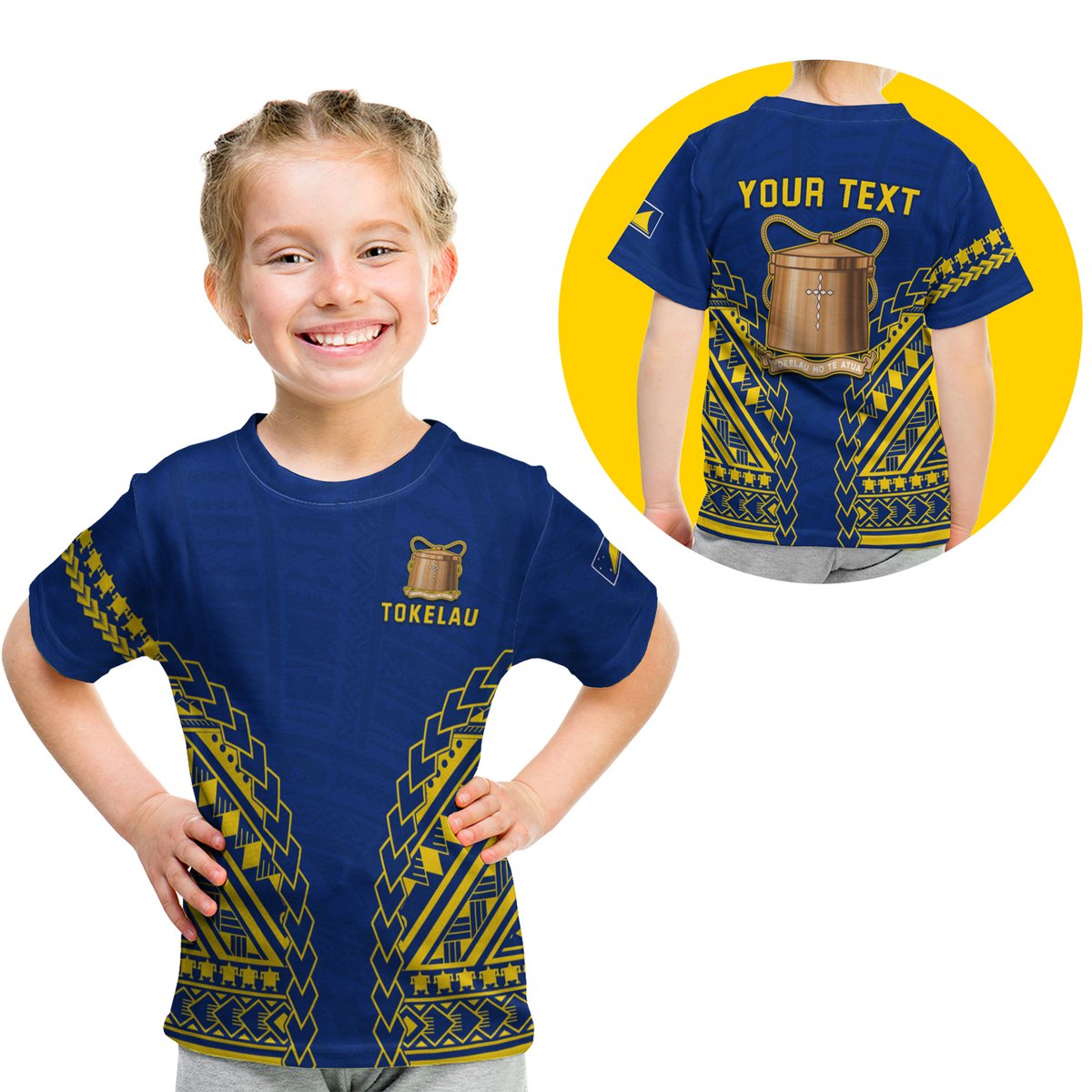 (Custom Personalised) Tokelau Polynesian T Shirt Kid LT13 Youth XL Size14 - Polynesian Pride