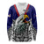 (Custom Personalised) American Samoa Long Sleeve Shirt Bald Eagle Mix Polynesian LT13