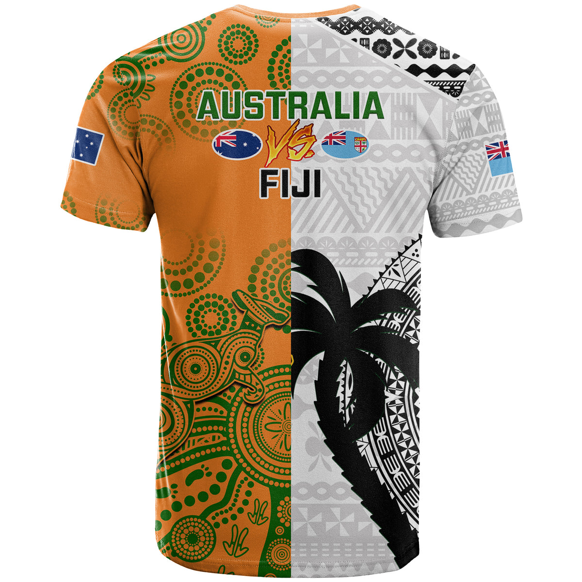 Fiji And Australia Rugby T Shirt World Cup 2023 Together LT14 - Polynesian Pride