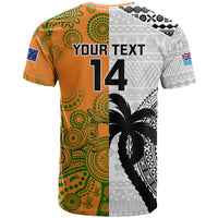 Custom Fiji And Australia Rugby T Shirt World Cup 2023 Together LT14