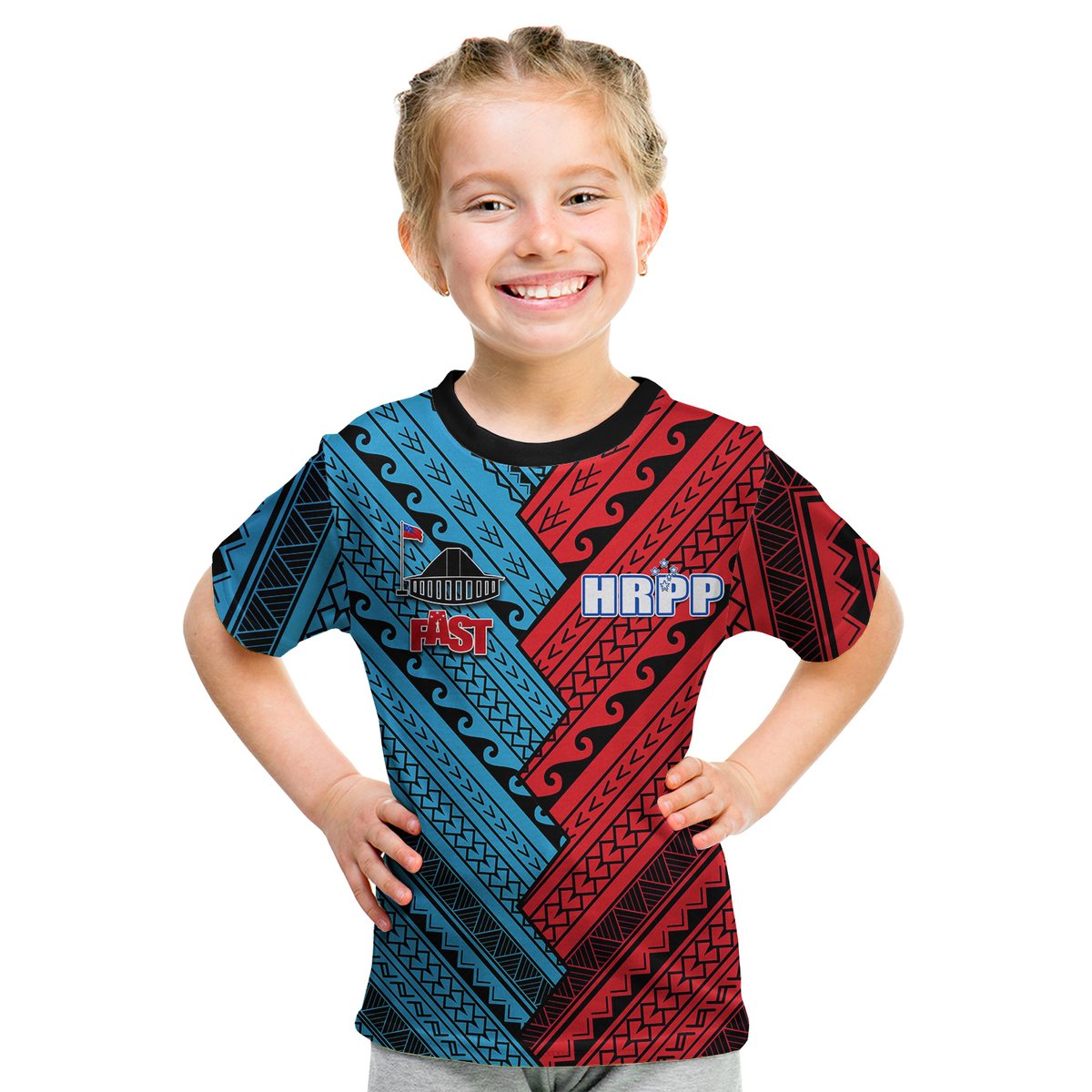 Hrpp And Fast Samoa T Shirt Kid Half Style LT6 Youth XL Size14 - Polynesian Pride