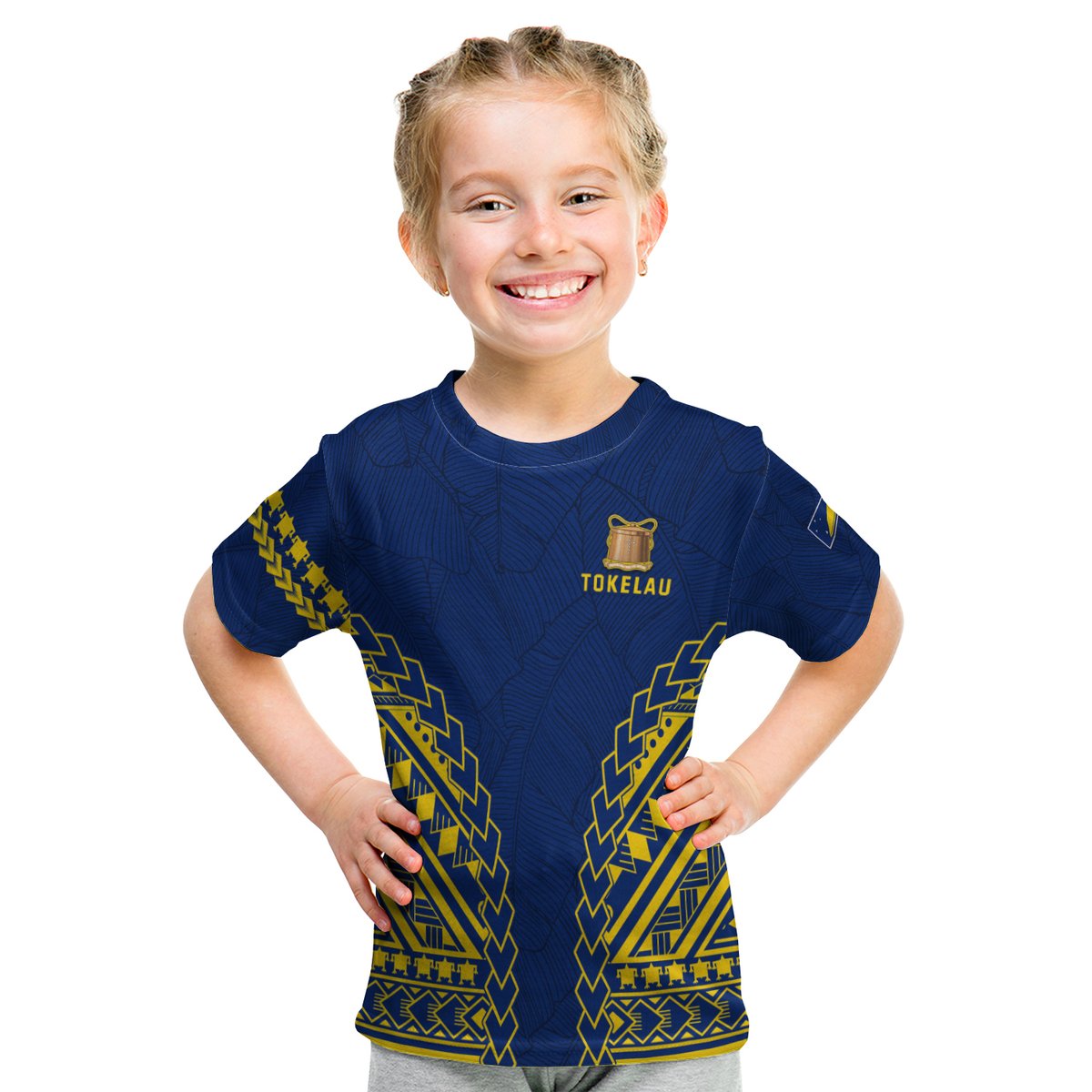 Tokelau T Shirt Kid Coconut Palm Leaf LT13 Youth XL Size14 - Polynesian Pride