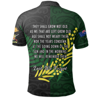 New Zealand Maori ANZAC Spirit Polo Shirt - Lest We Forget - Polynesian Pride