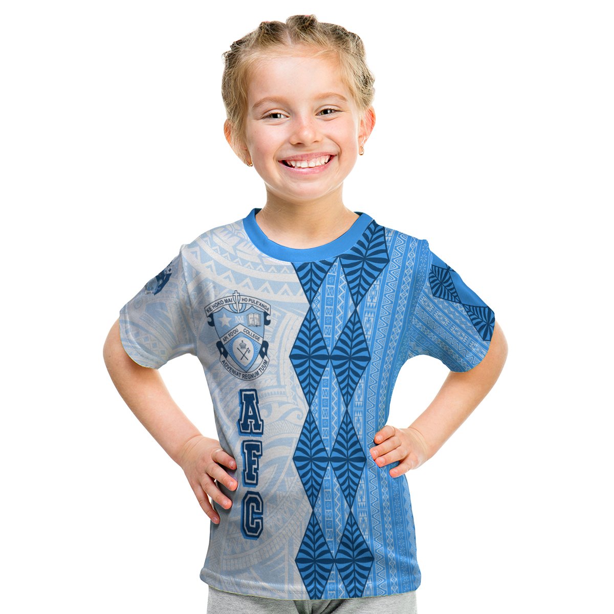 (Custom Personalize) Tonga Kolisi Apifo'Ou Kid T Shirt Simple Tapa LT7 Youth XL Size14 - Polynesian Pride