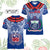 Custom Samoa Rugby V-Neck T Shirt Custom Text And Number With Toa Samoa, Manu Samoa And Manu Samoa 7s Logo CTM14 - Polynesian Pride