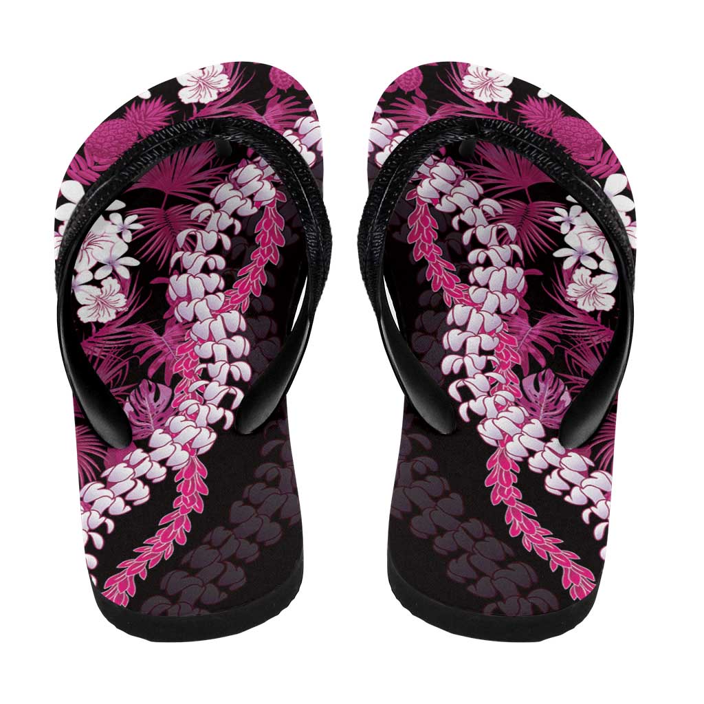 Akala Aloha Hawaii Lei Flip Flops Tropical Flowers Elegant Vibe LT14 - Polynesian Pride