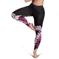 Akala Aloha Hawaii Lei Leggings Tropical Flowers Elegant Vibe LT14 - Polynesian Pride