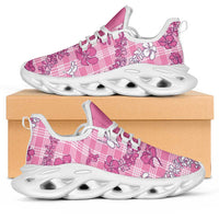 Alaka Aloha Hawaii Clunky Sneakers Plumeria Lei With Palaka Motif - Polynesian Pride