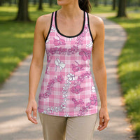 Alaka Aloha Hawaii Hollow Tank Top Plumeria Lei With Palaka Motif - Polynesian Pride