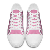 Alaka Aloha Hawaii Low Top Shoes Plumeria Lei With Palaka Motif LT14 - Polynesian Pride