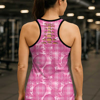 Alaka Hawaii Breadfruit Palaka Motifs Hollow Tank Top