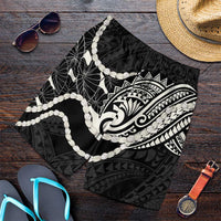 Aloha Hawaii Kalo Pikake Lei Shorts for Men Chest Tattoo Black Hawaiian Pattern LT14 Black - Polynesian Pride