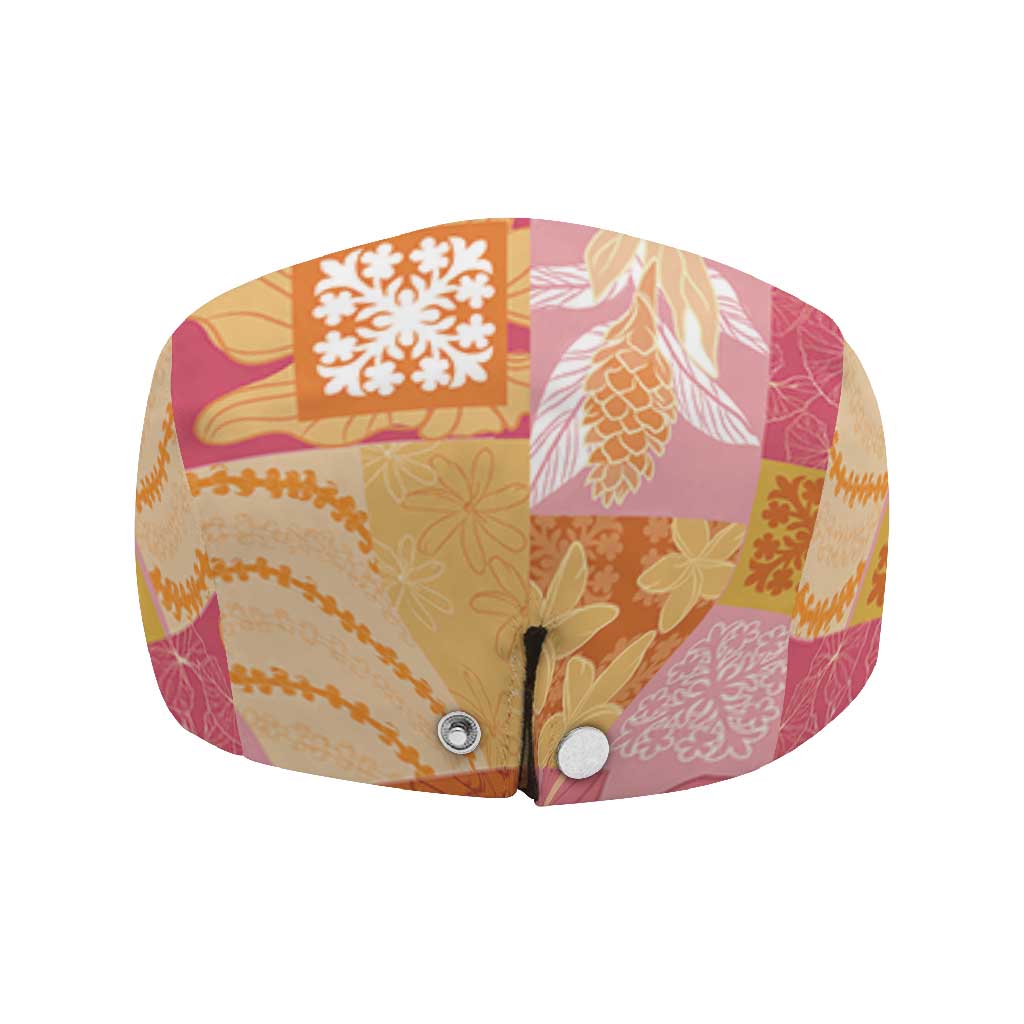 Aloha Hawaii Quilt Floral Patchwork Style Jeff Hat LT14 - Polynesian Pride
