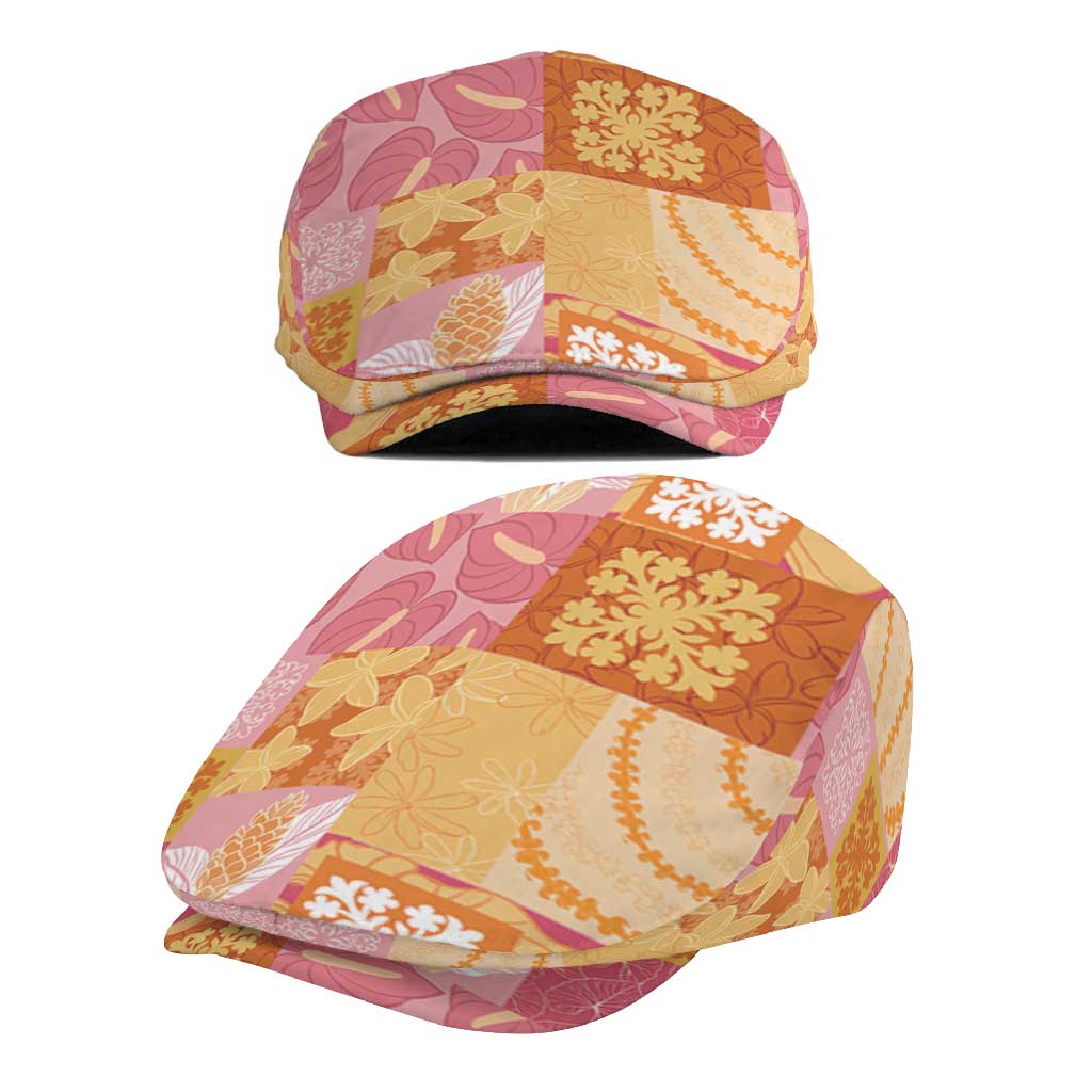 Aloha Hawaii Quilt Floral Patchwork Style Jeff Hat LT14 - Polynesian Pride