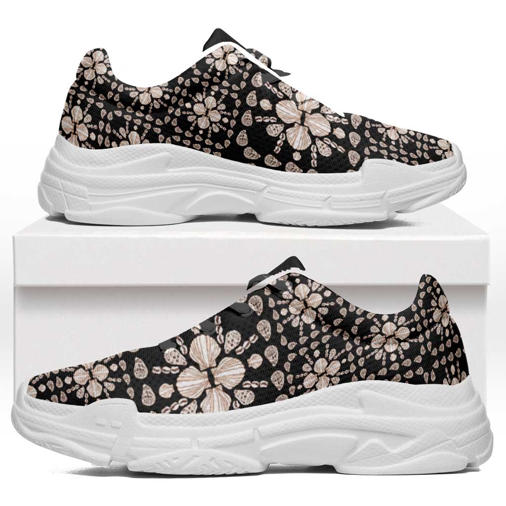 Aloha Hawaii Shell Quilt Chunky Sneakers Seamless Style - Polynesian Pride
