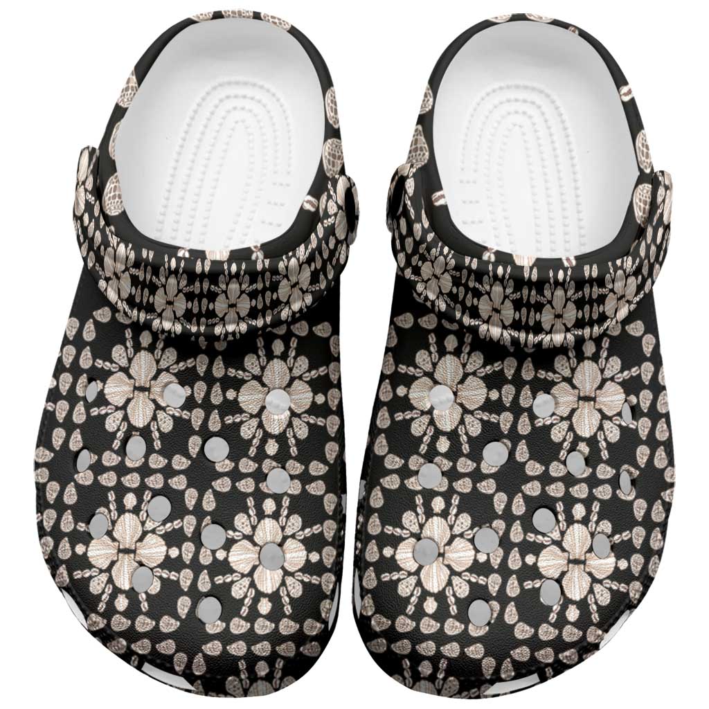 Aloha Hawaii Shell Quilt Clogs Shoes Seamless Style - Polynesian Pride