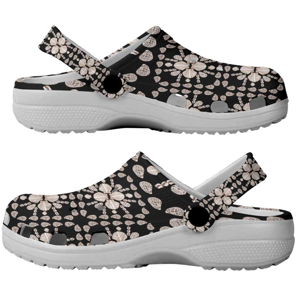 Aloha Hawaii Shell Quilt Clogs Shoes Seamless Style - Polynesian Pride