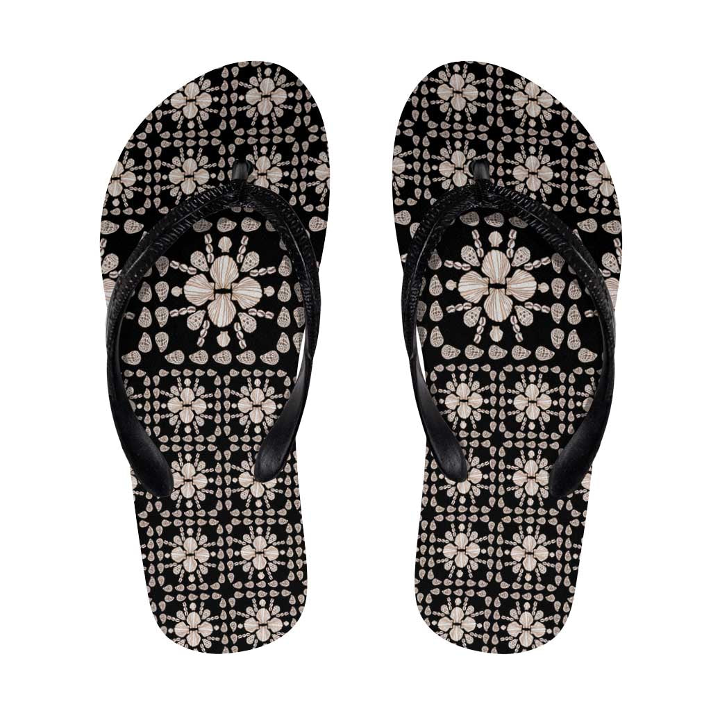 Aloha Hawaii Shell Quilt Flip Flops Seamless Style - Polynesian Pride